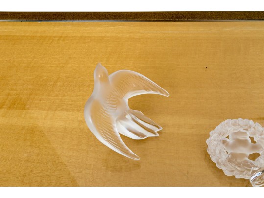 Three Pieces Of French Lalique Crystal