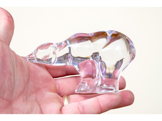 Collection Of Marine Animal Crystal Figures Including Sevres