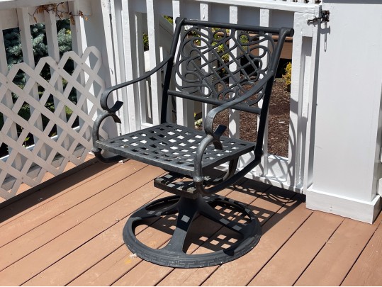 Elegant Neoclassical Style Outdoor Dining Set