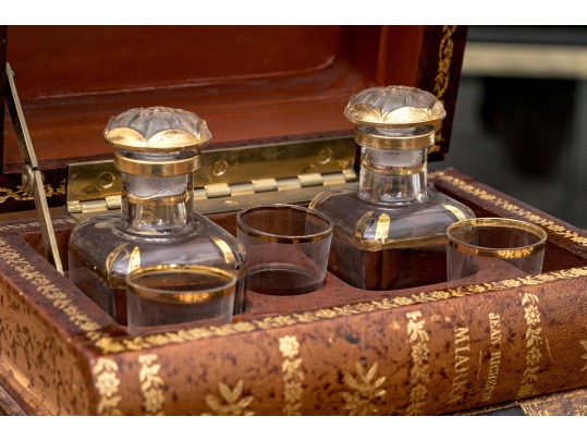 Fabulous French Book-Form Tantalus