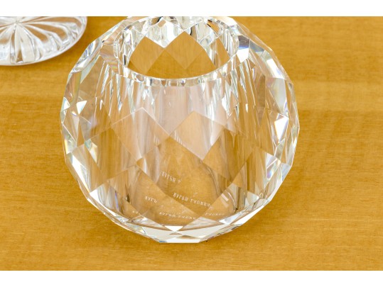 Trio Of Crystal Vessels Incl. House Of Igor Carl Faberge, Waterford, Ralph Lauren