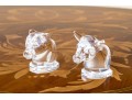 Steuben Crystal Bull And Bear Figures