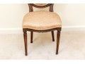 Vintage Louis XVI Style Carved And Upholstered Side Chair