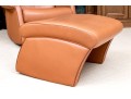 De Sede Swiss Leather Reclining Armchair With Ottoman