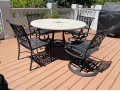 Elegant Neoclassical Style Outdoor Dining Set