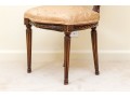 Vintage Louis XVI Style Carved And Upholstered Side Chair