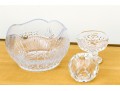 Trio Of Crystal Vessels Incl. House Of Igor Carl Faberge, Waterford, Ralph Lauren