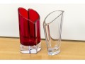 Fabulous Duo Of Rosenthal And Movado Crystal Vases