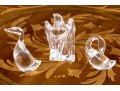 Trio Of Steuben Crystal Bird Figurines