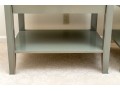 Pair Of Painted And Faux Shagreen End Tables