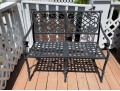 Pair Of Cast Aluminum Outdoor Settees