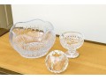 Trio Of Crystal Vessels Incl. House Of Igor Carl Faberge, Waterford, Ralph Lauren