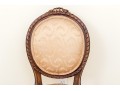 Vintage Louis XVI Style Carved And Upholstered Side Chair