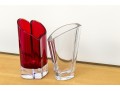Fabulous Duo Of Rosenthal And Movado Crystal Vases