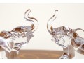 Delightful Pair Lenox Crystal Elephant Figurines