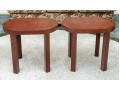 Pair Of Handsome Lacquered Side Tables