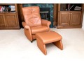 De Sede Swiss Leather Reclining Armchair With Ottoman