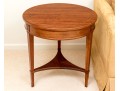 Quality Mahogany And Satinwood Marquetry Accent Table