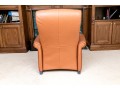 De Sede Swiss Leather Reclining Armchair With Ottoman