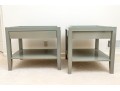 Pair Of Painted And Faux Shagreen End Tables