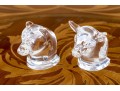 Steuben Crystal Bull And Bear Figures