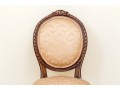Vintage Louis XVI Style Carved And Upholstered Side Chair