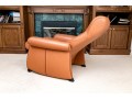 De Sede Swiss Leather Reclining Armchair With Ottoman