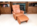De Sede Swiss Leather Reclining Armchair With Ottoman