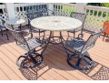 Elegant Neoclassical Style Outdoor Dining Set