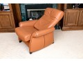 De Sede Swiss Leather Reclining Armchair With Ottoman