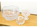 Trio Of Crystal Vessels Incl. House Of Igor Carl Faberge, Waterford, Ralph Lauren