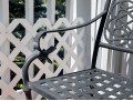 Pair Of Cast Aluminum Outdoor Settees