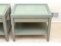 Pair Of Painted And Faux Shagreen End Tables