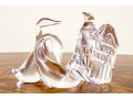 Trio Of Steuben Crystal Bird Figurines