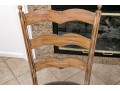 Four French Country Ladder Back Dining Chairs