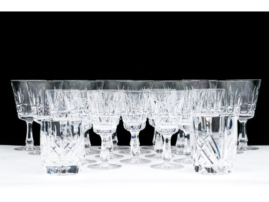 Twenty-two Piece Waterford Cut Crystal Collection Of Barware