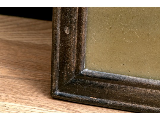 Vintage Chinese Reverse Painting On Glass