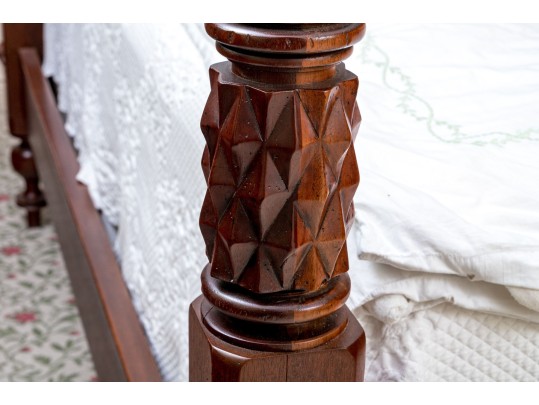 Mahogany Four Poster King Bed Frame