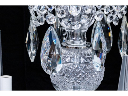 A Magnificent Cut Crystal Nine Light Chandelier