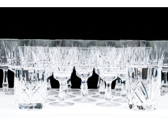 Twenty-two Piece Waterford Cut Crystal Collection Of Barware