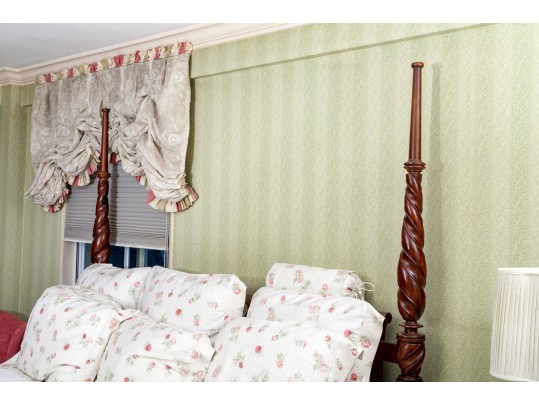 Mahogany Four Poster King Bed Frame