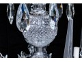 A Magnificent Cut Crystal Nine Light Chandelier