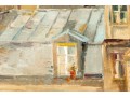M. Price, Signed Oil On Canvas, Roof Tops Over Paris 