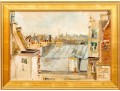 M. Price, Signed Oil On Canvas, Roof Tops Over Paris 