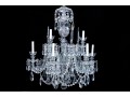 A Magnificent Cut Crystal Nine Light Chandelier