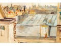 M. Price, Signed Oil On Canvas, Roof Tops Over Paris 