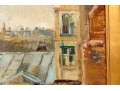 M. Price, Signed Oil On Canvas, Roof Tops Over Paris 