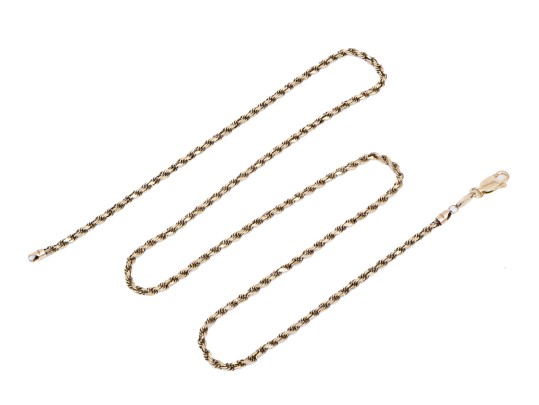 10k Yellow Gold Classic Rope Style Chain