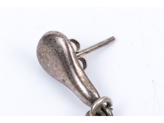 Collection Of Sterling And Amber Rustic Jewelry