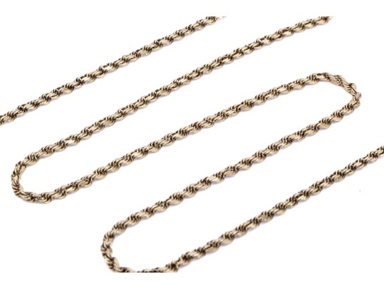 10k Yellow Gold Classic Rope Style Chain